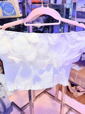 White Bright Shein Halter for Summer